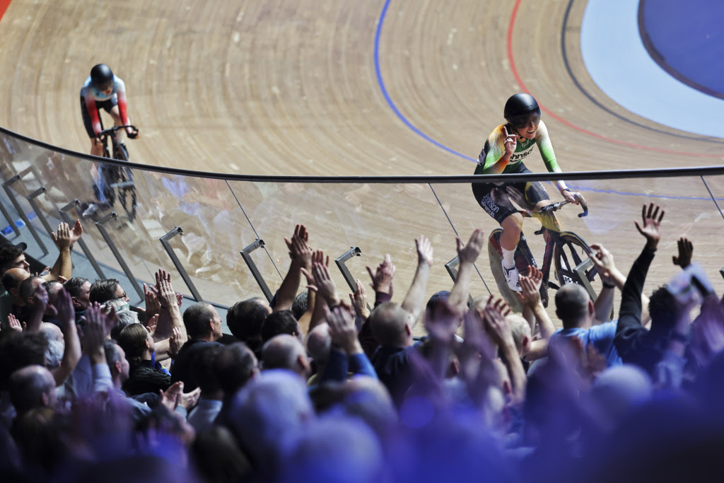 Lara Gillespie shone in London at the UCI Track Champions League